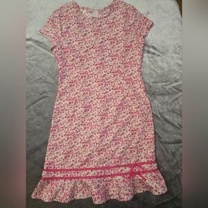 Bonnie Jean Pink and White Floral Dress